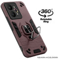 Dual layer shockproof back cover with 360° rotatable ring grip for Realme 15 5G