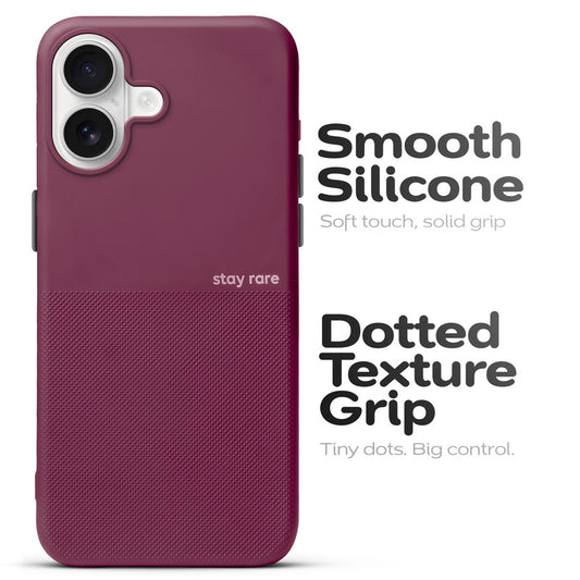 Premium Silicone Textured Case With Camera Protection & Inner Microfiber Lining Back Cover For Apple iPhone 17