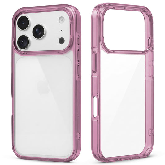 Apple iPhone 18 Pro Max Case with Transparent Back, Colored & Soft Edges, Hard TPU Back & Camera Protection