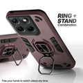 Motorola G37 5G case with foldable ring stand for hands-free viewing in kickstand position