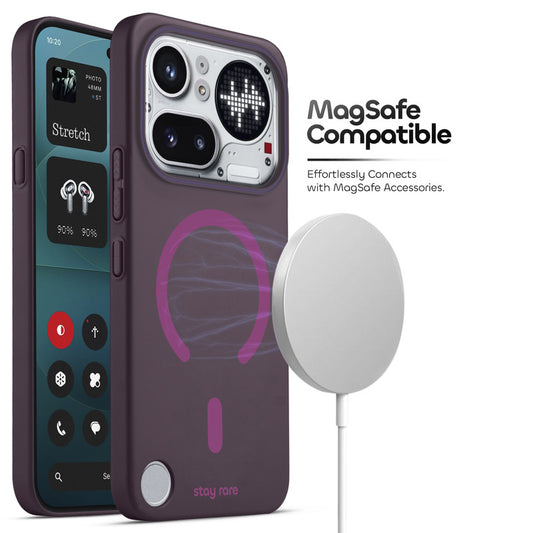Stay Rare Premium Magnetic Case for Nothing Phone 4A Pro 5G with Raised Camera Protection & Matte Finish