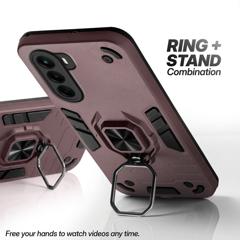 OnePlus Nord CE 6 Lite 5G case with foldable ring stand for hands-free viewing in kickstand position