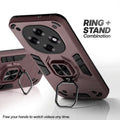 Oppo F31 Pro 5G case with foldable ring stand for hands-free viewing in kickstand position