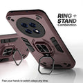 Oppo F31 Pro Plus 5G case with foldable ring stand for hands-free viewing in kickstand position