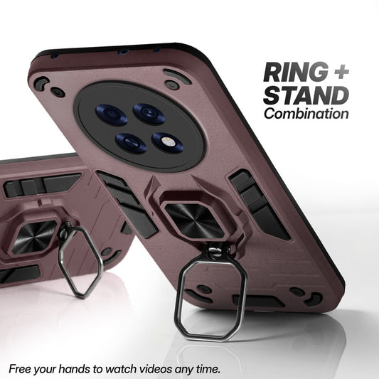 Oppo F31 Pro Plus 5G case with foldable ring stand for hands-free viewing in kickstand position
