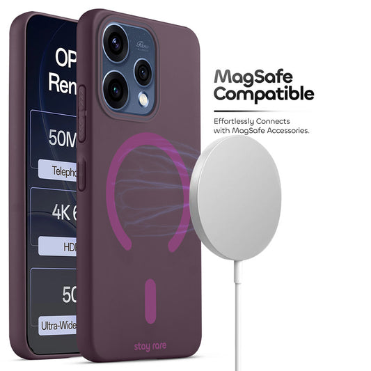 Stay Rare Premium Magnetic Case for Oppo Reno 15 5G with Raised Camera Protection & Matte Finish