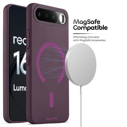 Stay Rare Premium Magnetic Case for Realme 16 5G with Raised Camera Protection & Matte Finish