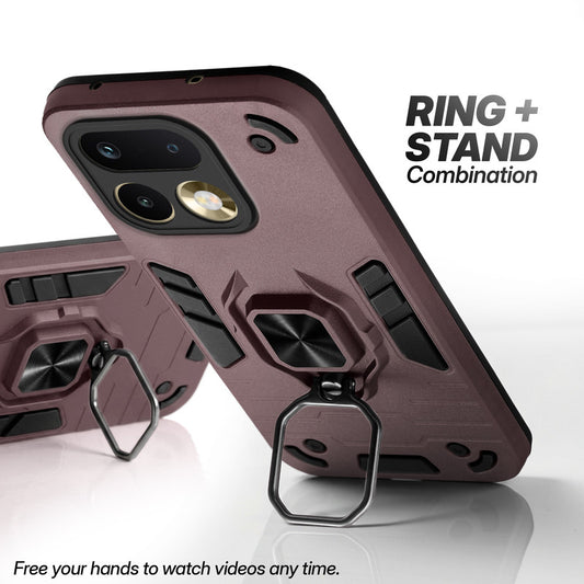 Realme 16 Pro 5G case with foldable ring stand for hands-free viewing in kickstand position