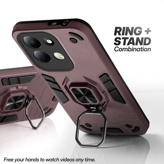 Redmi 17 5G case with foldable ring stand for hands-free viewing in kickstand position