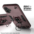 Samsung F07 case with foldable ring stand for hands-free viewing in kickstand position