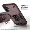 Samsung F17 5G case with foldable ring stand for hands-free viewing in kickstand position