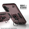 Samsung M47 5G case with foldable ring stand for hands-free viewing in kickstand position