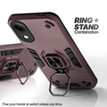 Vivo T5e 5G case with foldable ring stand for hands-free viewing in kickstand position