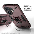 Vivo V60 5G case with foldable ring stand for hands-free viewing in kickstand position