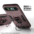 Vivo X300 FE 5G case with foldable ring stand for hands-free viewing in kickstand position