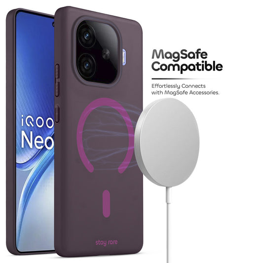 Stay Rare Premium Magnetic Case for iQOO Neo 10R 5G with Raised Camera Protection & Matte Finish