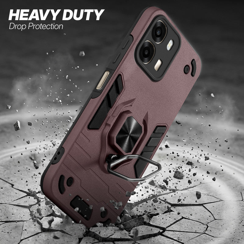 Oppo A6 Pro 5G protective case illustrating impact drop protection with an impact-resistant frame.