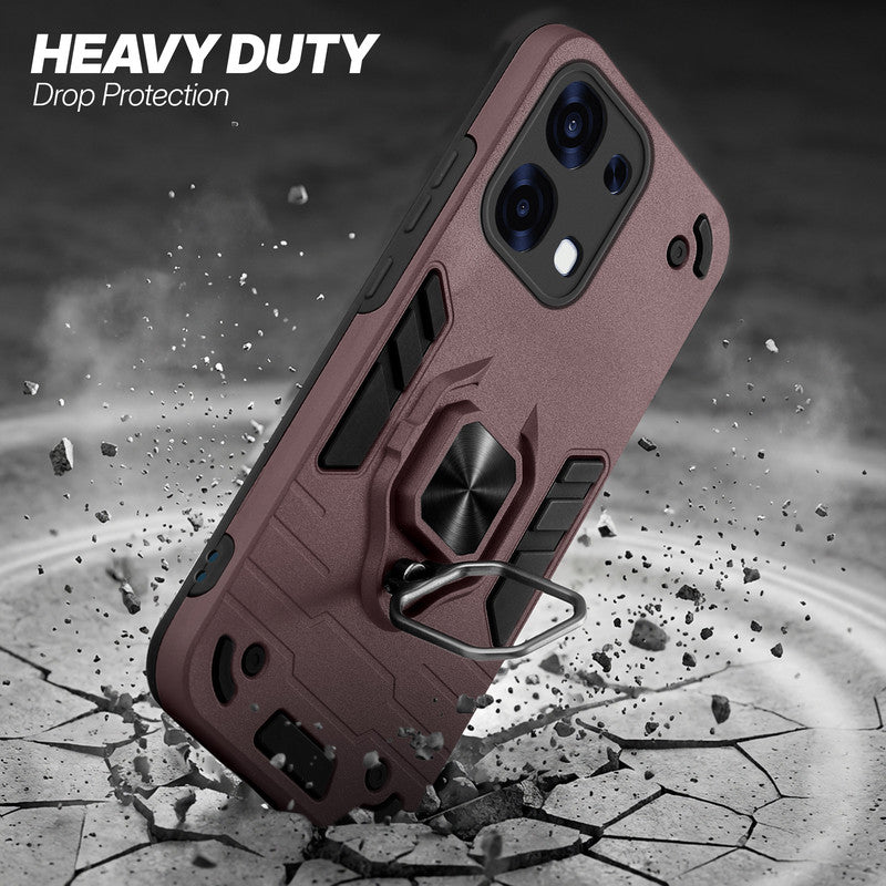 Oppo F31 5G protective case illustrating impact drop protection with an impact-resistant frame.