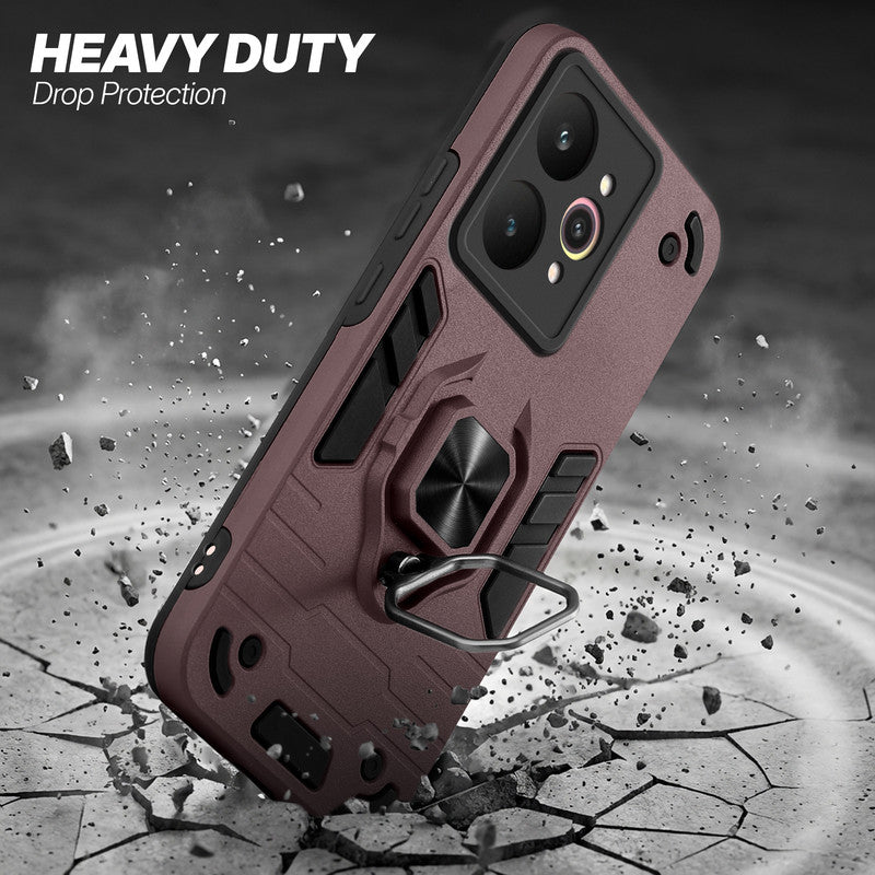 Realme 15 5G protective case illustrating impact drop protection with an impact-resistant frame.