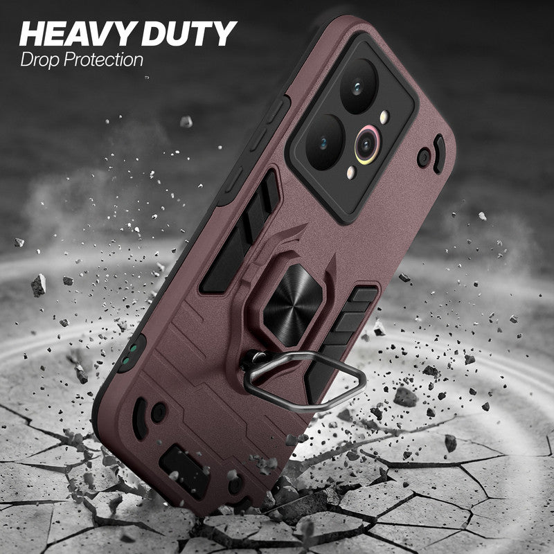 Realme 15 Pro 5G protective case illustrating impact drop protection with an impact-resistant frame.