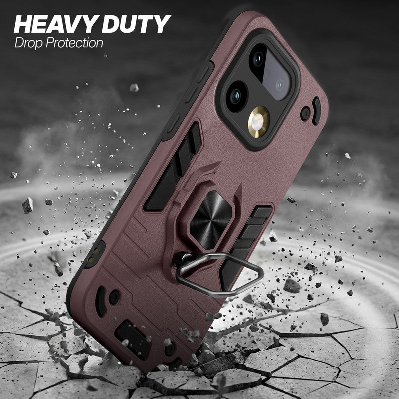 Realme 16 Pro Plus 5G protective case illustrating impact drop protection with an impact-resistant frame.