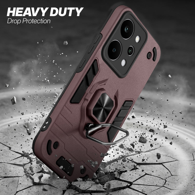Realme P4 Power 5G protective case illustrating impact drop protection with an impact-resistant frame.