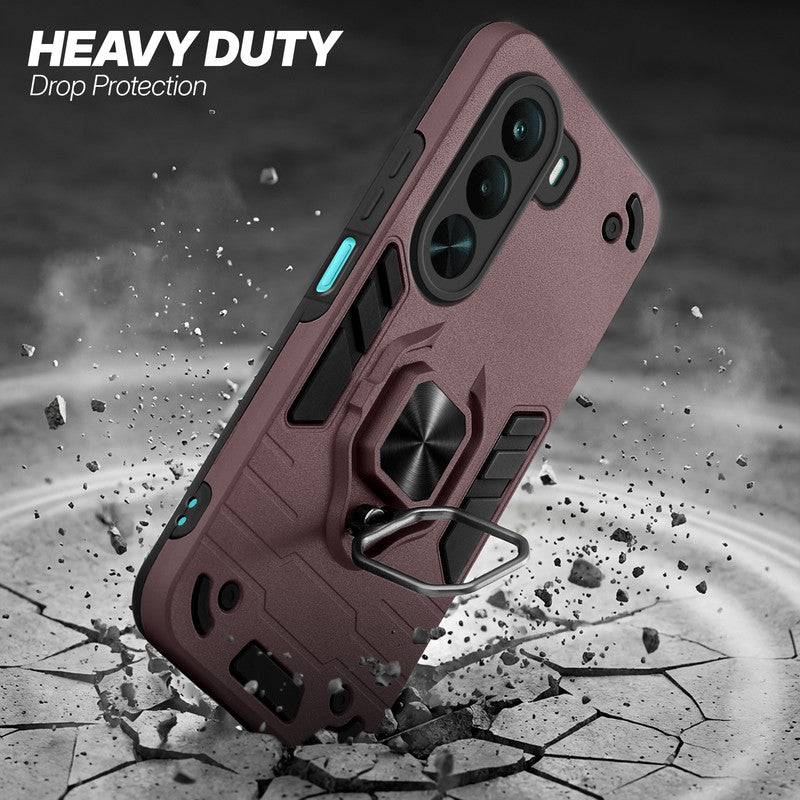 Realme P4x 5G protective case illustrating impact drop protection with an impact-resistant frame.