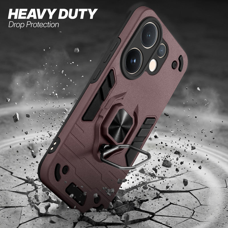 Vivo V60 5G protective case illustrating impact drop protection with an impact-resistant frame.