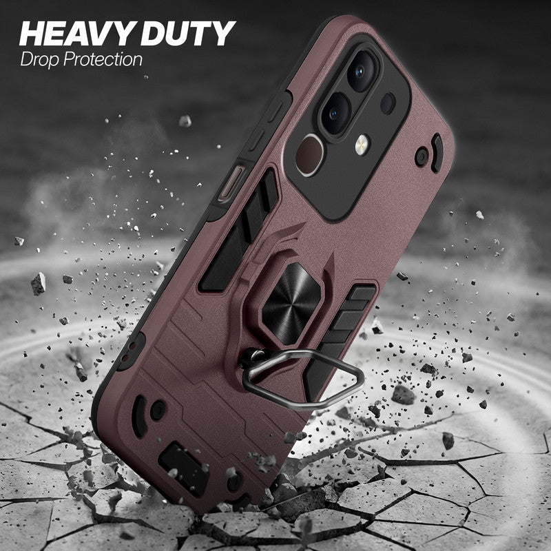 Vivo Y31 Pro 5G protective case illustrating impact drop protection with an impact-resistant frame.