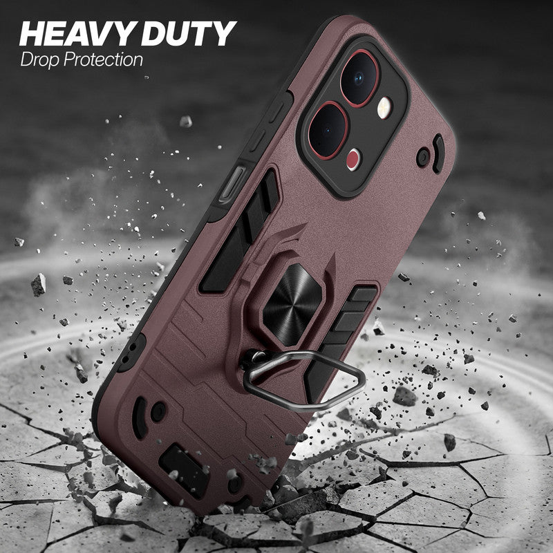 Vivo Y31T 5G protective case illustrating impact drop protection with an impact-resistant frame.
