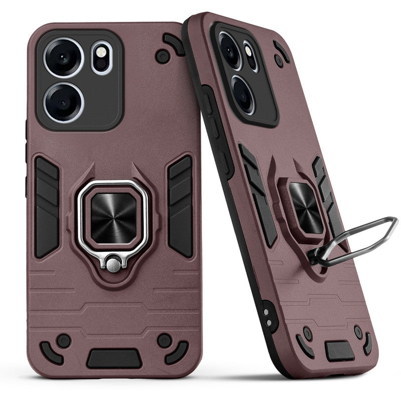 Back view of OnePlus Nord CE 6 5G case highlighting the built-in rotating metal ring holder