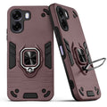Back view of Oppo A6s 5G case highlighting the built-in rotating metal ring holder