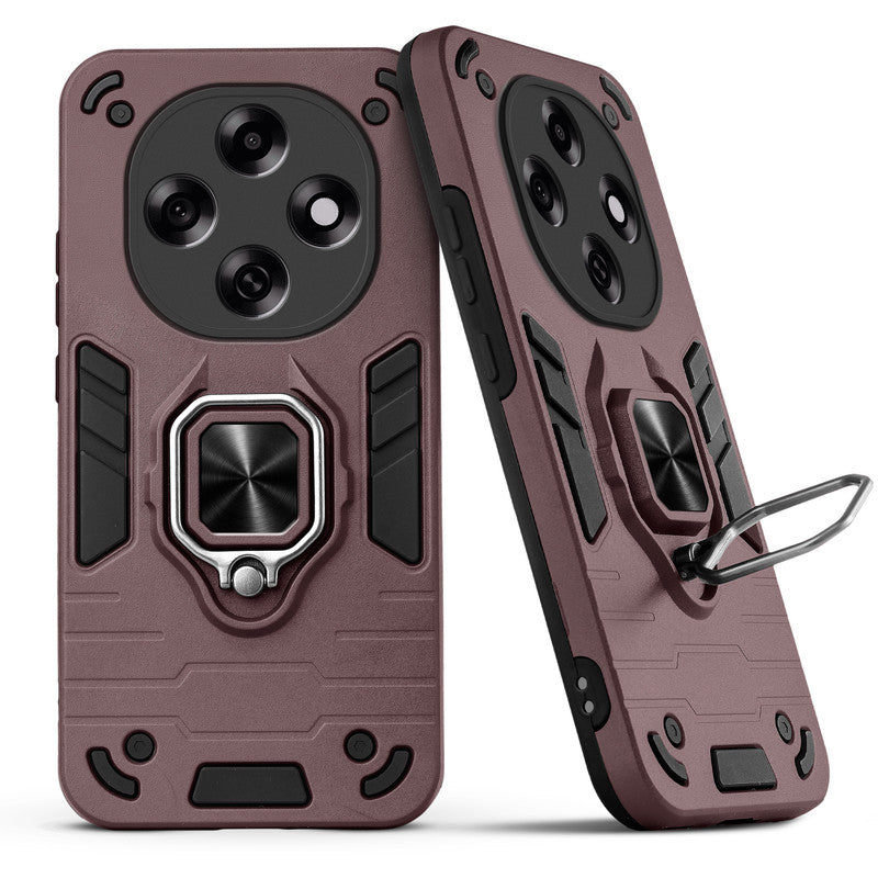 Back view of Oppo F31 Pro 5G case highlighting the built-in rotating metal ring holder