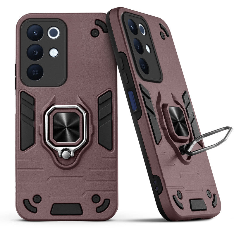 Back view of Realme 15x 5G case highlighting the built-in rotating metal ring holder