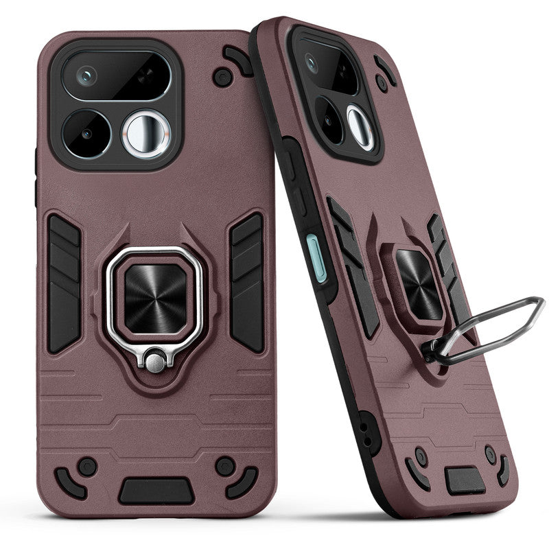 Back view of Realme 16T 5G case highlighting the built-in rotating metal ring holder