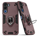Back view of Realme C100x 5G case highlighting the built-in rotating metal ring holder
