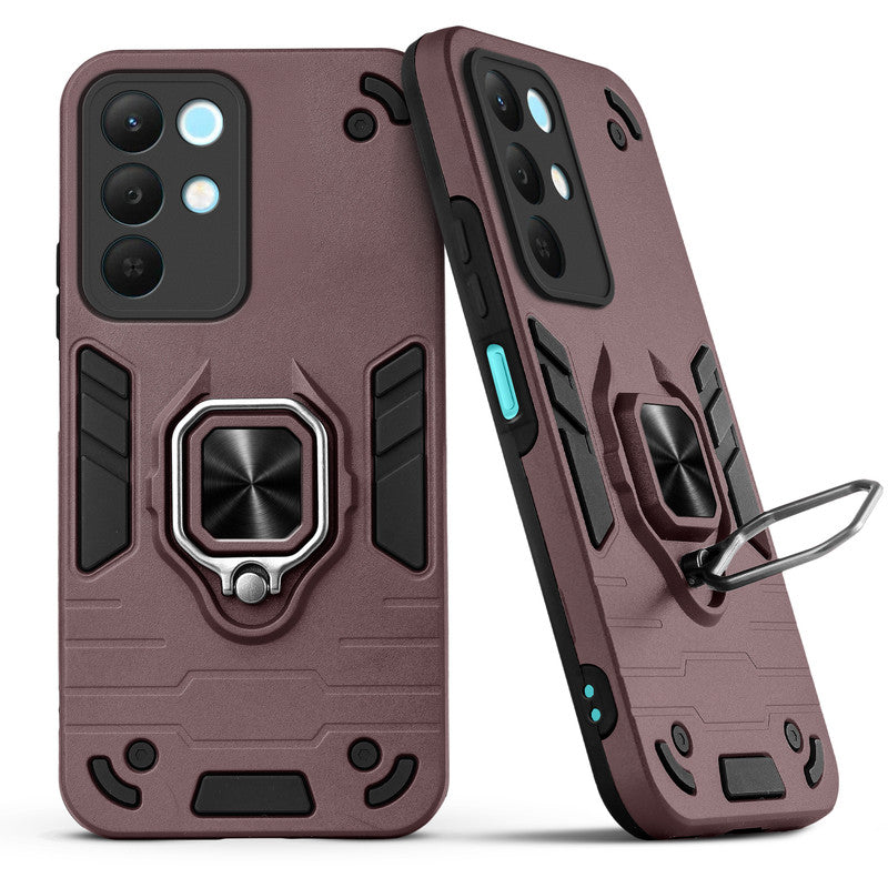 Back view of Realme Narzo 90x 5G case highlighting the built-in rotating metal ring holder