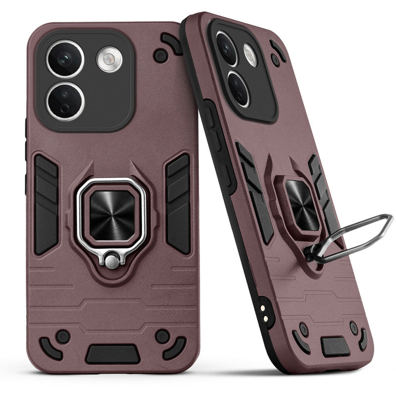 Back view of Redmi Note 17 Pro Max 5G case highlighting the built-in rotating metal ring holder