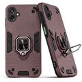 Back view of Samsung F70e 5G case highlighting the built-in rotating metal ring holder
