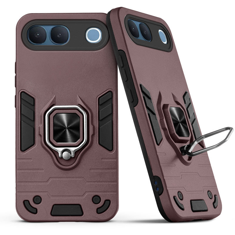 Back view of Vivo S2 5G case highlighting the built-in rotating metal ring holder