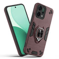 Front and back view of Oppo Reno 14 5G fitted with a protective case and ring grip