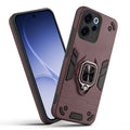 Front and back view of Oppo Reno 15C 5G fitted with a protective case and ring grip