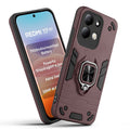 Front and back view of Redmi 17 5G fitted with a protective case and ring grip