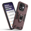 Front and back view of Redmi Note 17 5G fitted with a protective case and ring grip