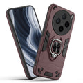 Front and back view of Vivo X200T 5G fitted with a protective case and ring grip