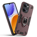 Front and back view of Vivo Y05 4G fitted with a protective case and ring grip
