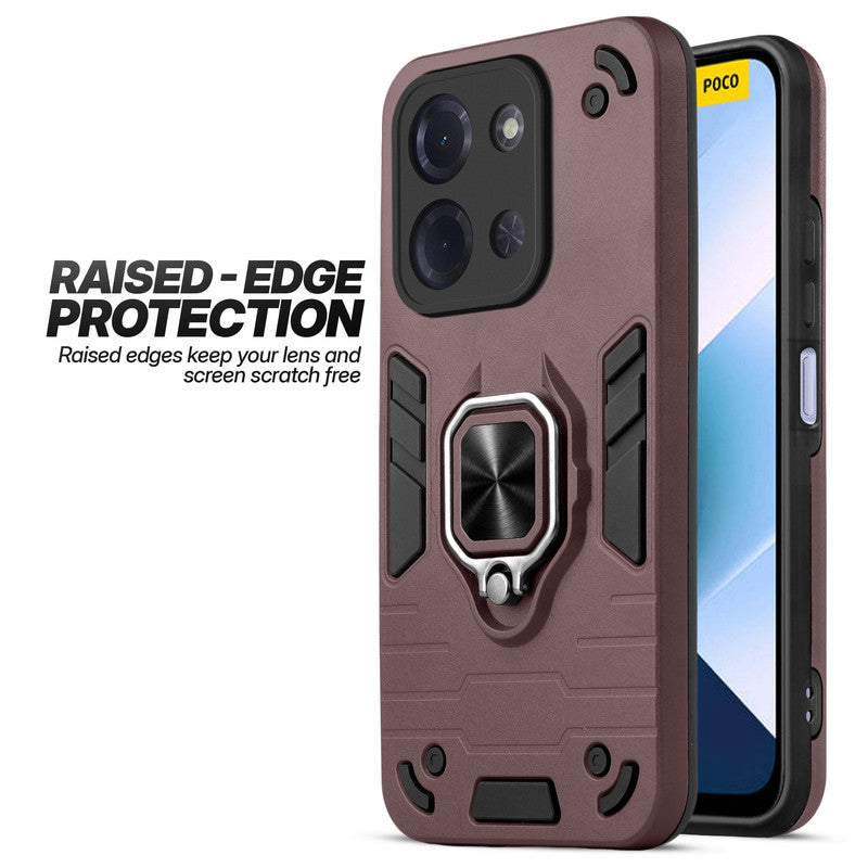 Poco C85 5G case showing raised edge protection for camera and screen