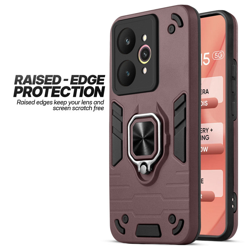 Realme 15 5G case showing raised edge protection for camera and screen