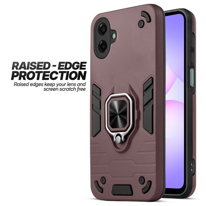 Samsung M17e 5G case showing raised edge protection for camera and screen