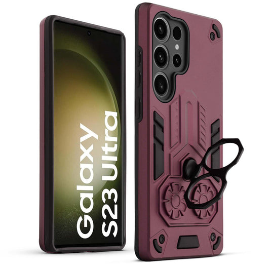 Heavy Duty Shockproof Case with Reinforced Corners for Samsung S23 Ultra 5G , Soft Cushioning & Camera Protection